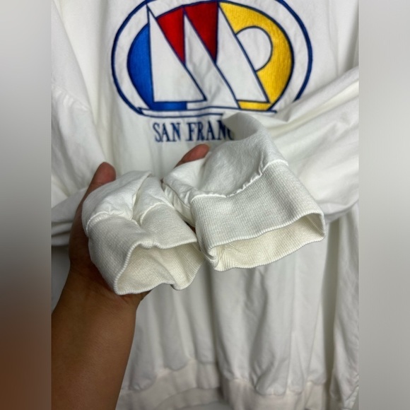 Crazy Shirt Hawaii vintage 90s 80s San Francisco Embroidery Sweatshirt Size L - Picture 4 of 16